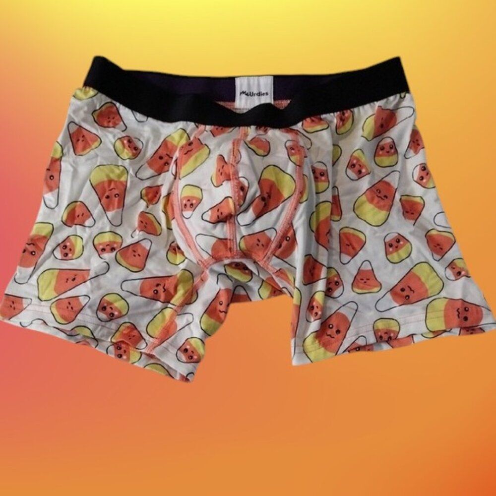 MeUndies Fun Candy Corn Print Boxer Briefs Size Small
